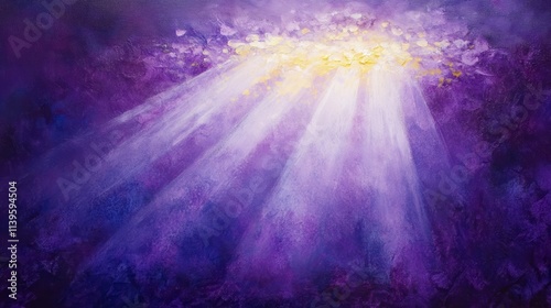 Purple Abstract Painting Li...