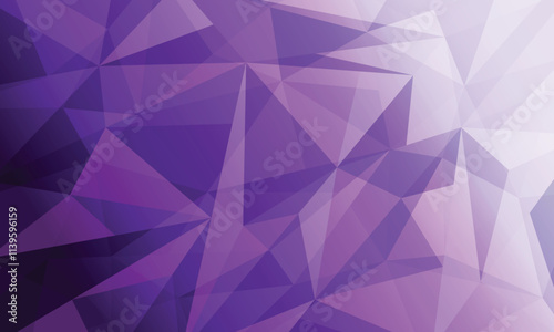 Abstract low poly geometric triangle pattern purple gradient background