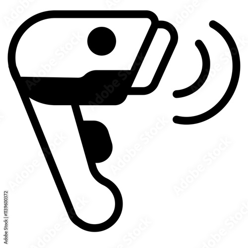 Barcode reader Glyph Icon