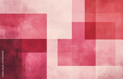 Abstract Red and Pink Geome...