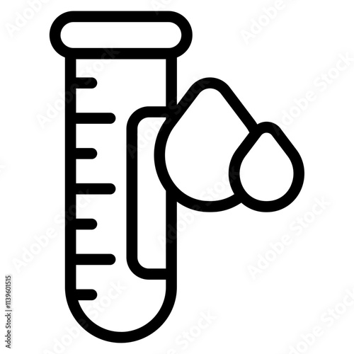 Blood tube Line Icon