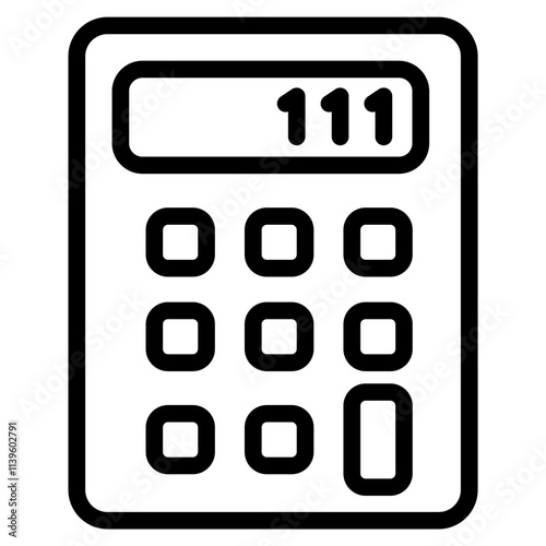 Calculator Line Icon