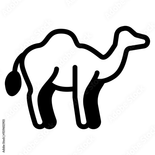 Camel Glyph Icon