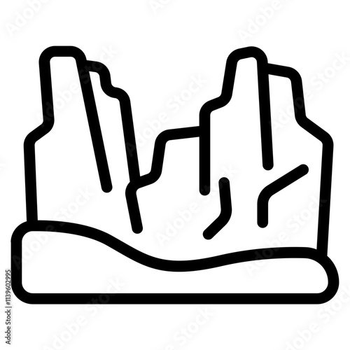 Canyon Line Icon