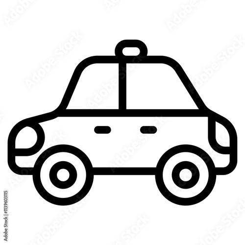 Car rental Line Icon