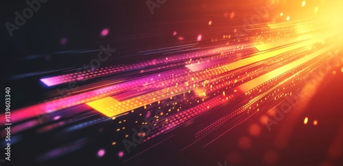 Abstract Digital Speed Ligh...
