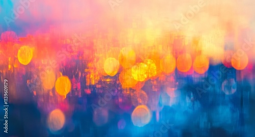 Abstract City Lights Blurre...