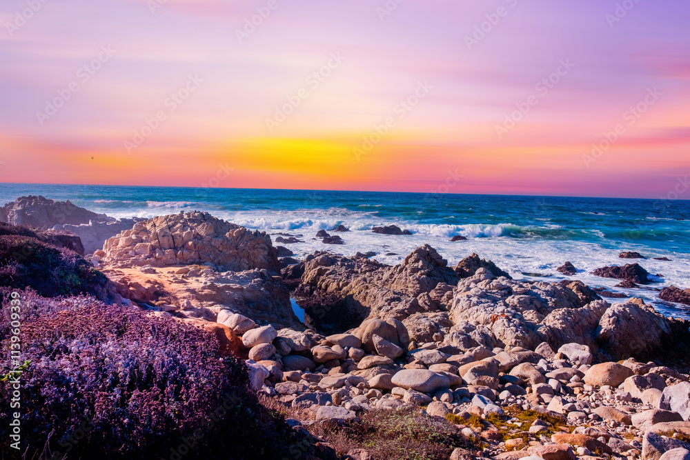 Monterey Bay is a bay of the Pacific Ocean located on the coast of the state of California. Monterey Bay is a bay of the Pacific Ocean located on the coast of the state of California.