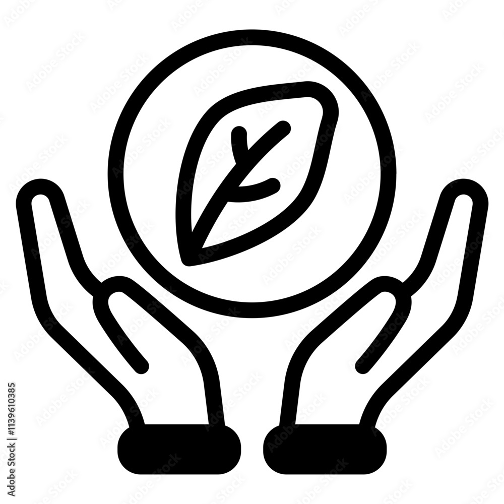 Obraz premium Ecology Glyph Icon
