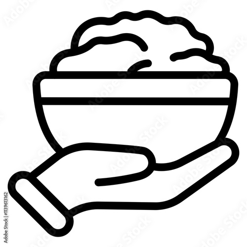 Food donation Line Icon