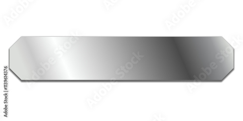Wallpaper Mural Label Silver Ribbon sign elements PNG - Elegant and Luxurious tag banner isolate transparent background Torontodigital.ca