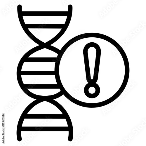 Genetic disorder Line Icon