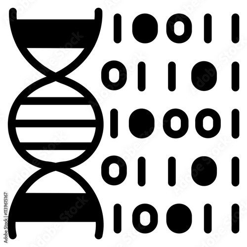 Genetic code Glyph Icon