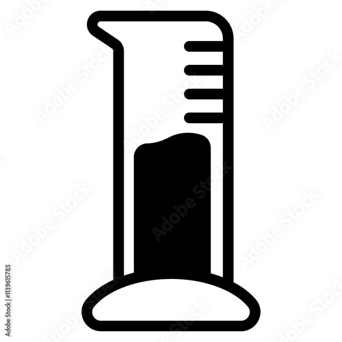 Graduated cylinder Glyph Icon