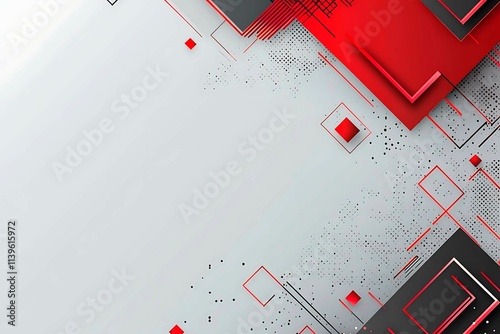 Wallpaper Mural Dynamic technology-inspired abstract background with sharp red, black, and silver lines, creating a sleek and futuristic digital design. Torontodigital.ca