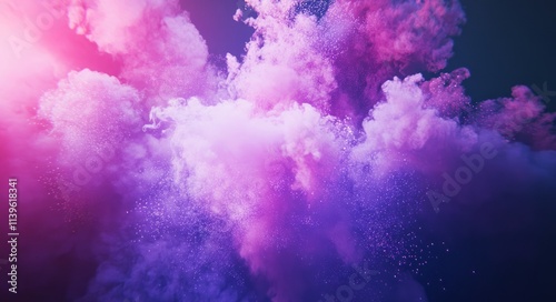 Abstract Pink Purple Explos...