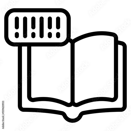 Library checkout Line Icon