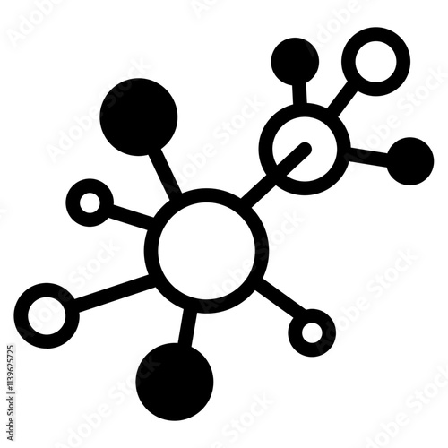Molecule Glyph Icon