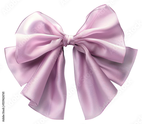 PNG Elegant pink satin hair bow