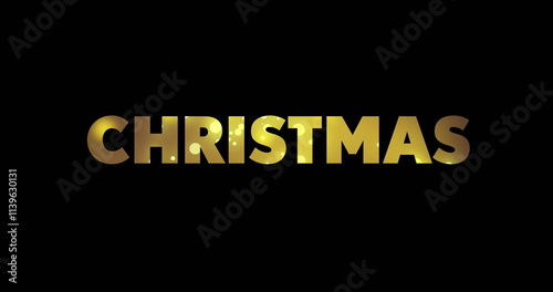 Image of christmas text with fairy lights on black background