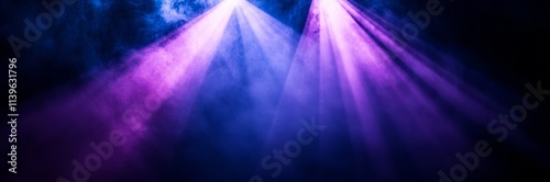 Dramatic stage lighting ill...