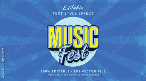 Music Fest Editable Text Effect