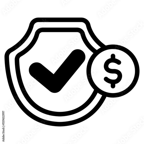 Secure payment Glyph Icon