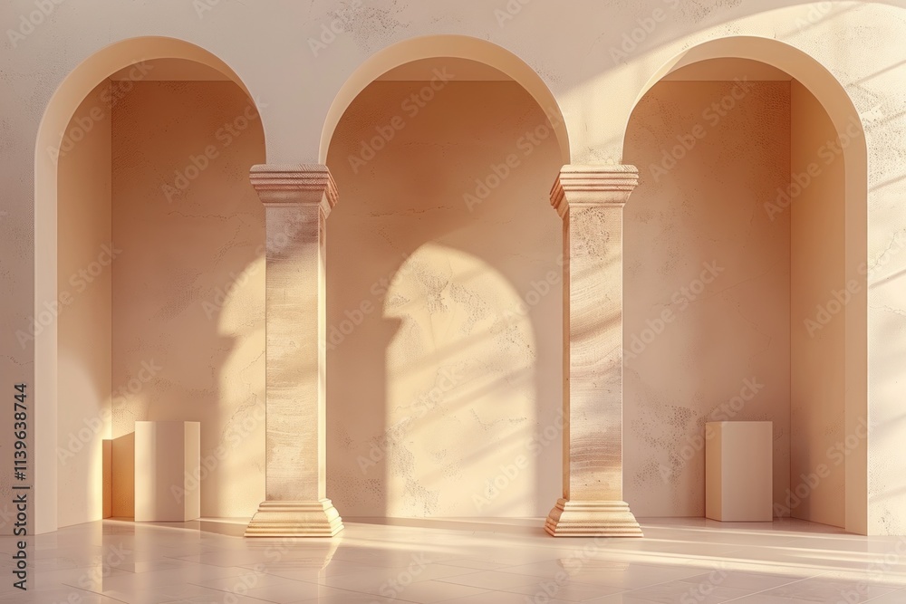 Elegant Archways in Soft Light