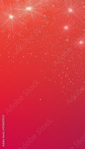 Red Background with White F...