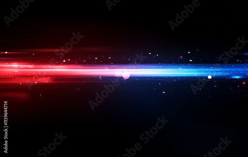 Abstract Red and Blue Light...