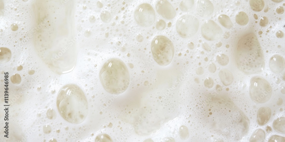 Frothy wallpaper paste texture showing bubbles and creamy consistency during a crafting project at home Frothy wallpaper paste texture showing bubbles and creamy consistency during a crafting project at home