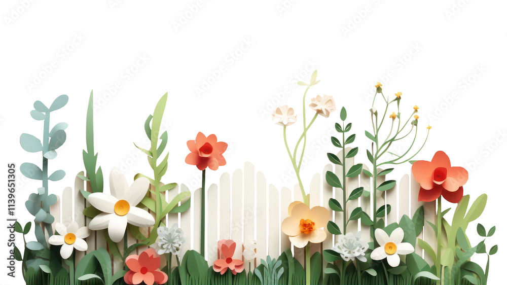 Fototapeta premium PNG Garden flower plant art.