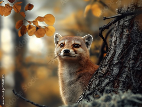 Wild Mongoose, Indian Mongoose, Dwarf Mongoose, Close Up Mammal, Forest Wildlife Portrait