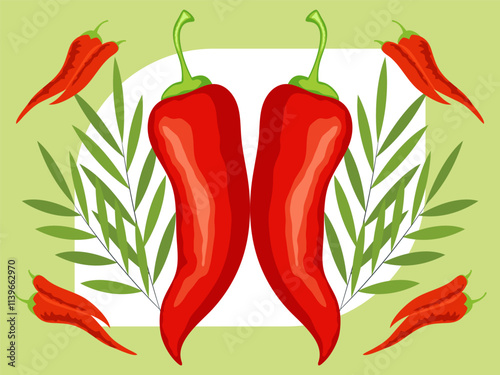 Pepper Concept Illustration Stylish and Beautiful