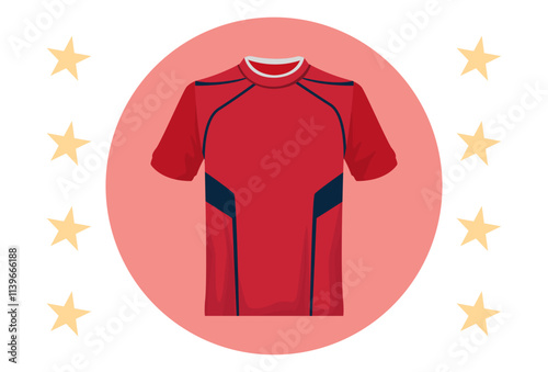 Sports Shirt Concept Illustration Stylish and Beautiful