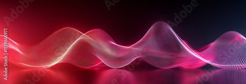 Abstract Red and Pink Illum...