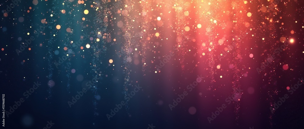 Obraz premium display of vibrant, colorful fireworks illuminating the night sky background