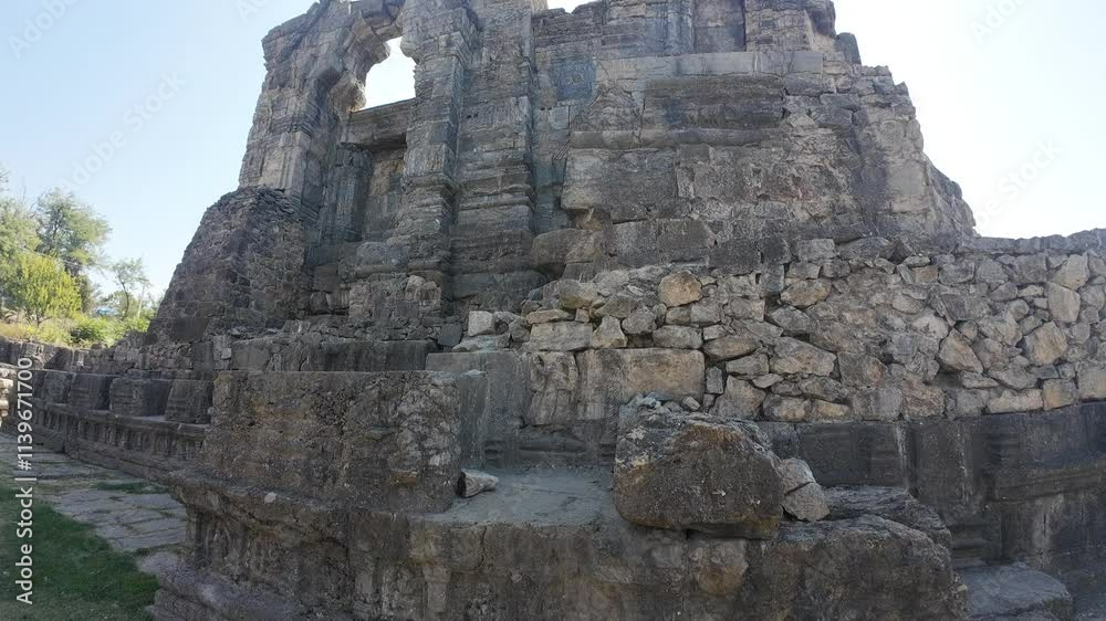 Ruins of Ancient Martand Surya Temple, Jammu and Kashmir, India Ruins of Ancient Martand Surya Temple, Jammu and Kashmir, India