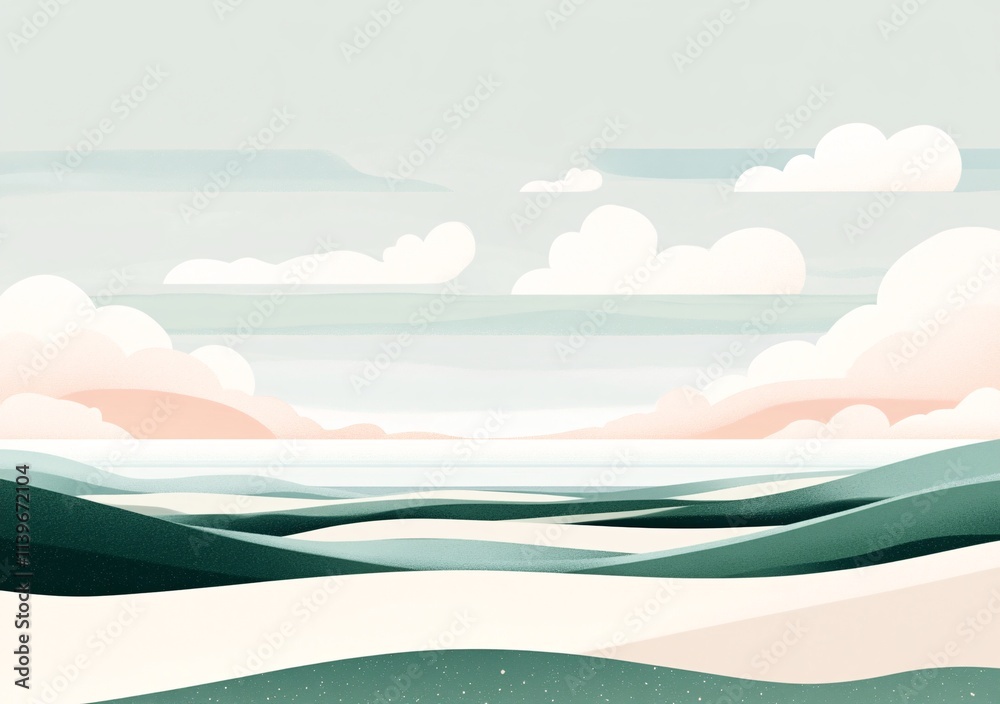 Obraz premium landscape with clouds