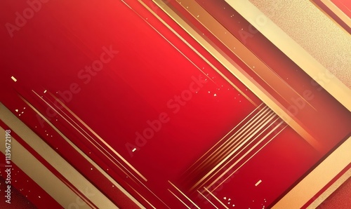 Abstract Red Gold Diagonal ...