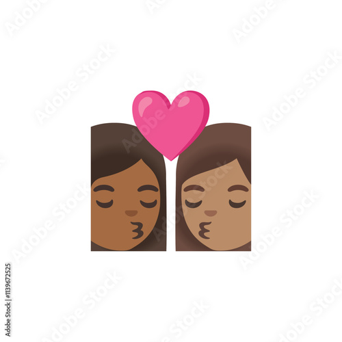 Two Women Kissing Emoji  
