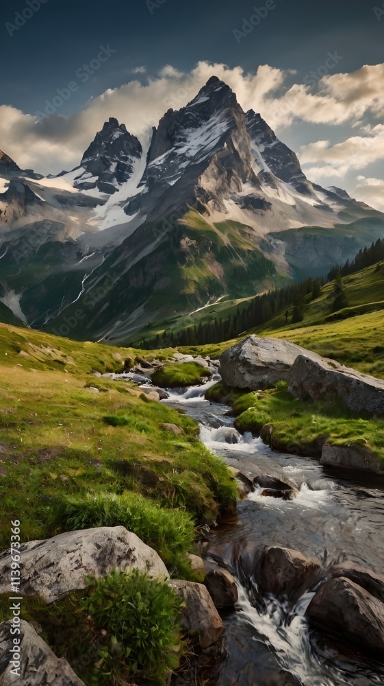 mountain landscape with river, landscape, mountain wallpaper mountain landscape with river, landscape, mountain wallpaper