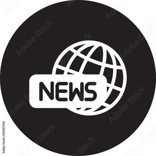 news glyph icon