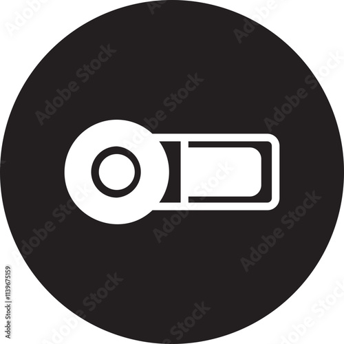 rec glyph icon