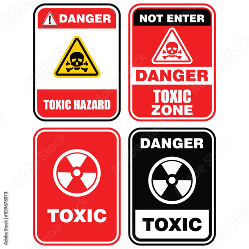 Danger, Toxic hazard, sign vector