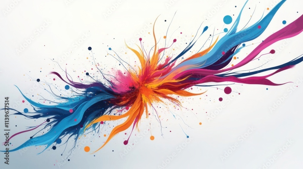 Abstract Motion Energy: A dynamic modern art piece with swirling shapes, vivid colors like electric blue and orange, and sharp streaks symbolizing speed, innovation, and vibrancy, set Abstract Motion Energy: A dynamic modern art piece with swirling shapes, vivid colors like electric blue and orange, and sharp streaks symbolizing speed, innovation, and vibrancy, set