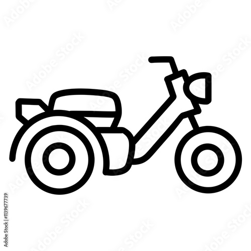 motor bike icon illustration