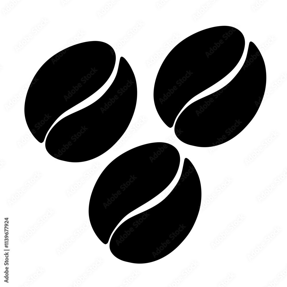 Fototapeta premium coffee bean icon illustration
