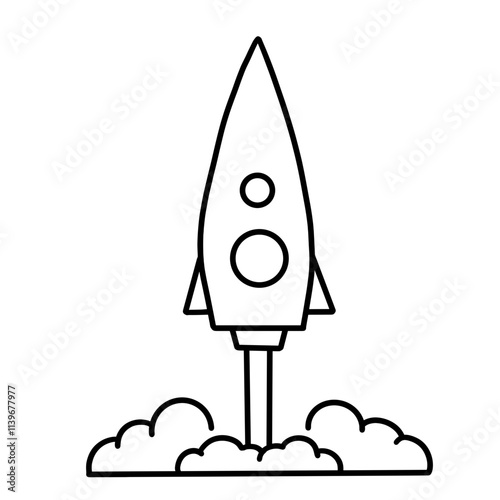 rocket icon illustration