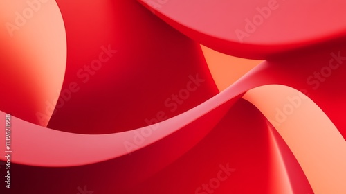 Abstract Red and Orange Swi...